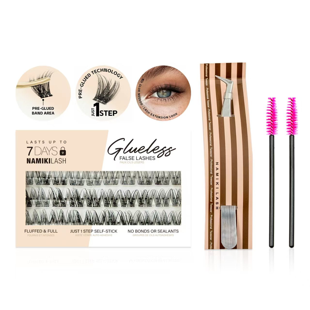 NEW Patent Self-Stick Lash Kit No Glue Needed